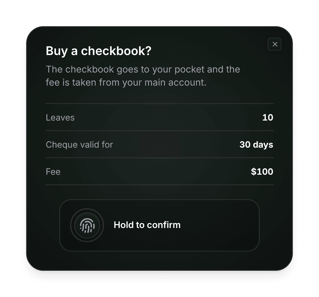 Confirm with Your Fingerprint