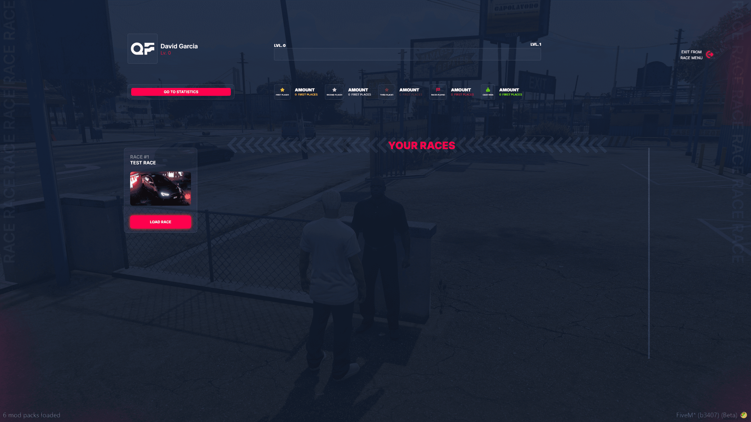 Race Menu